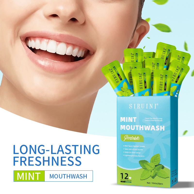 Teeth Whitening Mouthwash - 20 шт. одноразовые жидкости для полоскания