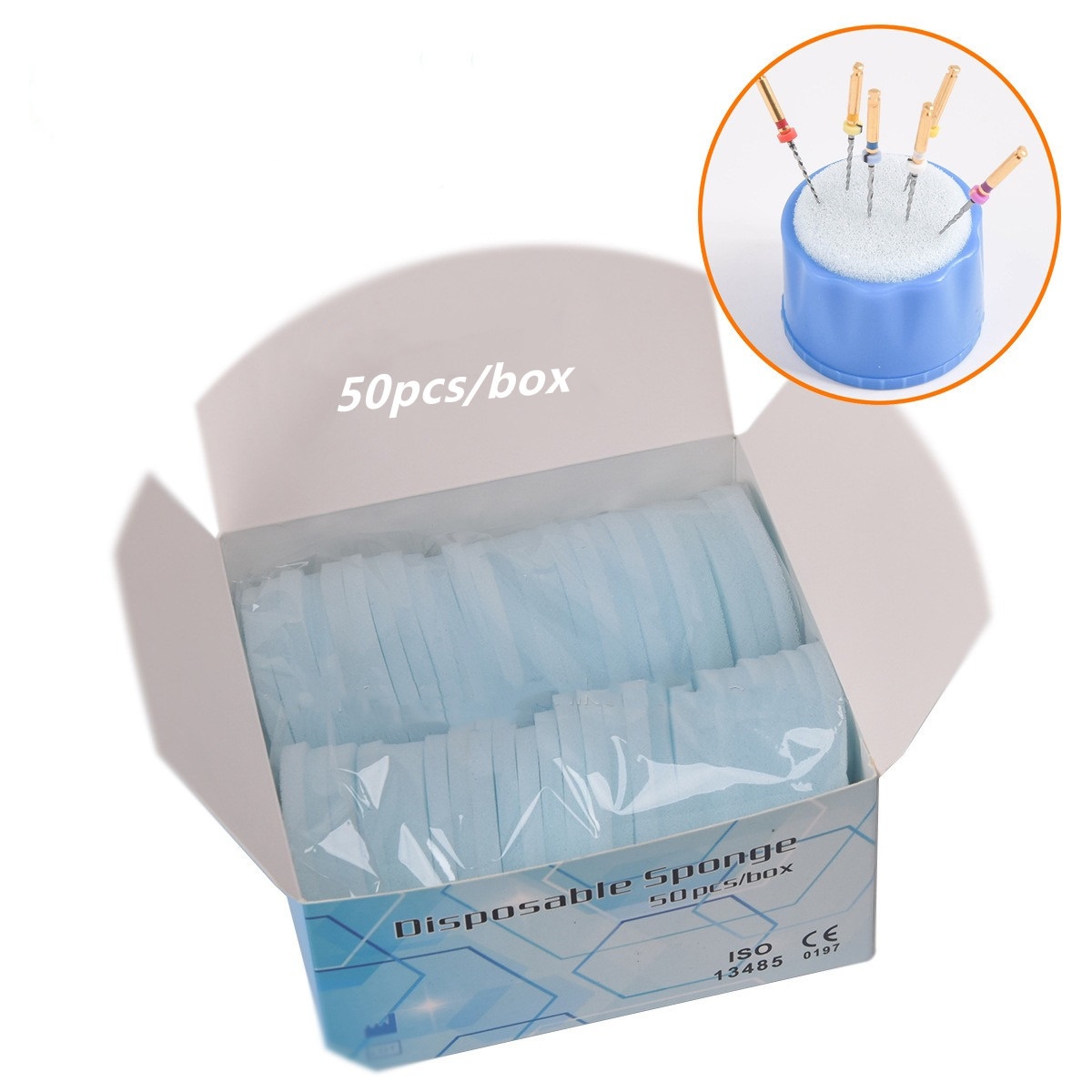 Whitening Teeth Dentist - 50 шт., одноразовые губки для чистки