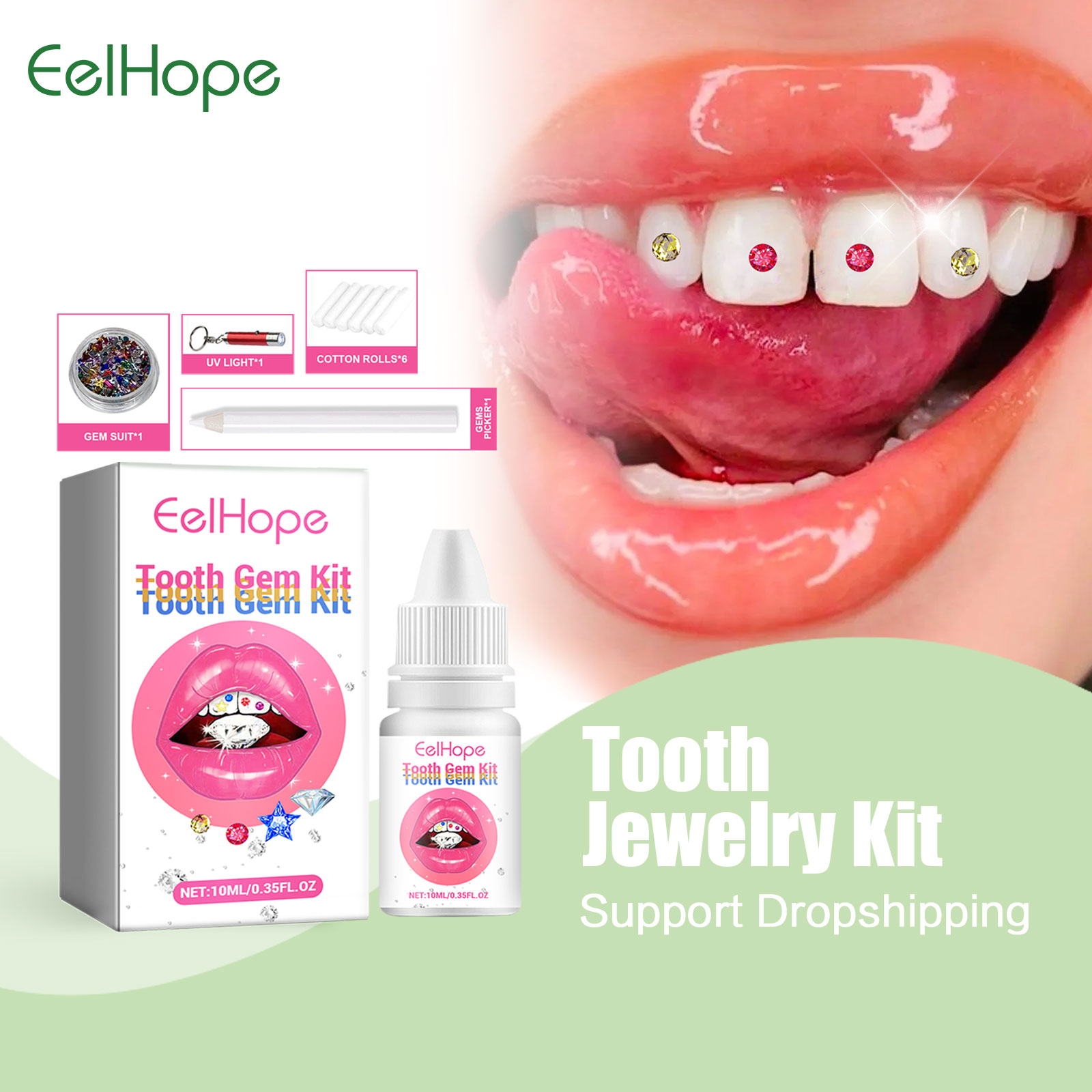 Tooth Gem Kit - Набор драгоценных камней для зубов «сделай