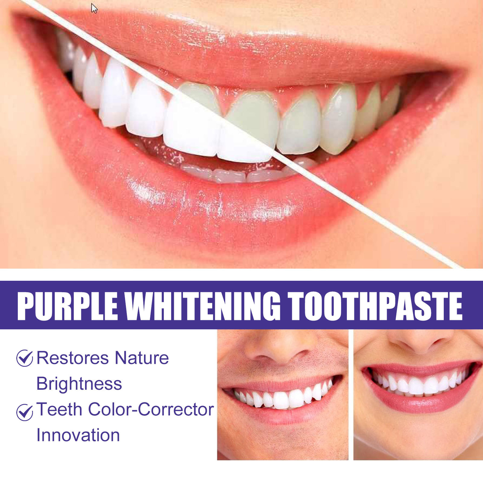 Фиолетовая зубная паста для от – обзор и цена Teeth Whitening Crest