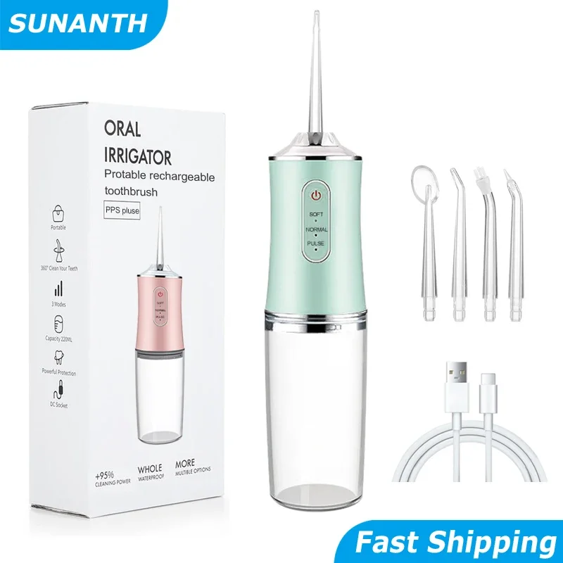 Портативный умный электрически – обзор и цена Water Flosser Cordless
