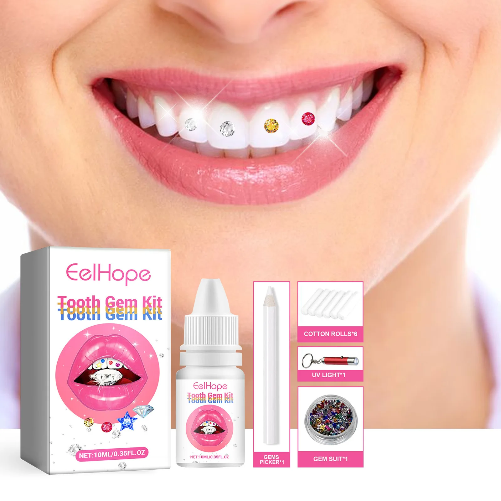 Набор для украшения зубов: DIY – обзор и цена Tooth Gem Kit