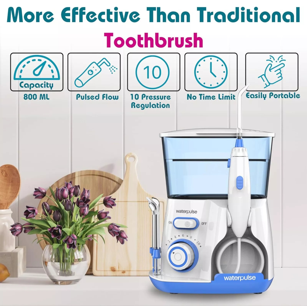 Waterpulse V300 800 мл электри – обзор и цена Water Flosser Cordless