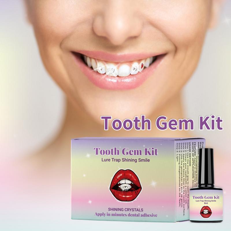 Зубы блестящие наклейки зубы к – обзор и цена Tooth Gem Kit