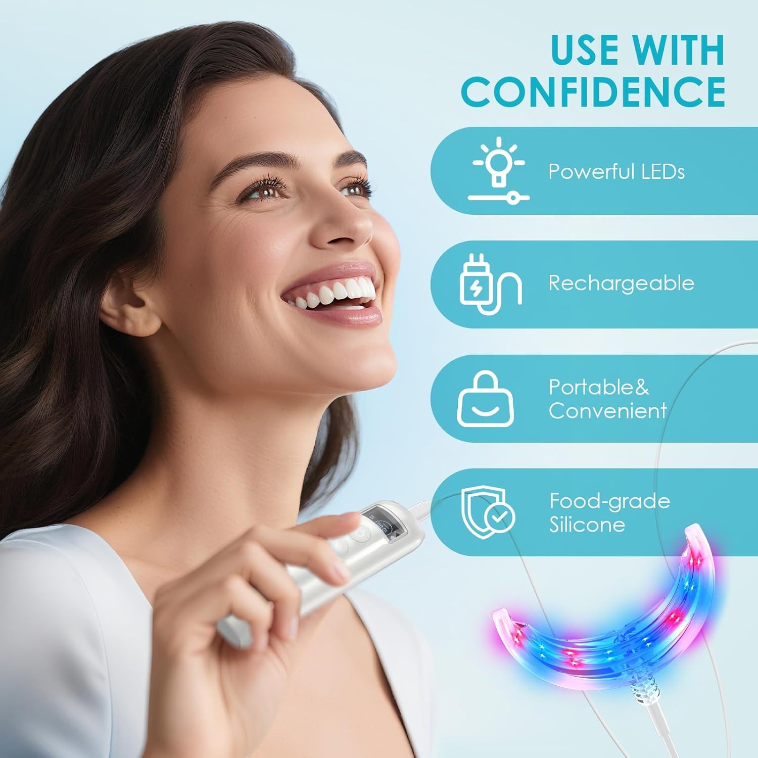 Лампа-усилитель для отбеливани – обзор и цена Teeth Whitening With Trays