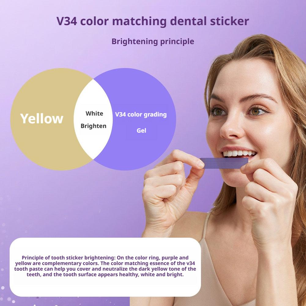 42 пары V34 Фиолетовые полоски – обзор и цена Teeth Whitening Crest